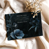  Bloemen Art Nouveau Bruiloft Bedankkaart