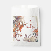  Bloemen Art Nouveau Bruiloft Bedankzakje (Voorkant)