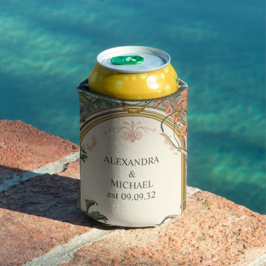 Bloemen Art Nouveau Bruiloft Blikjeskoeler (Insitu Zwembad)