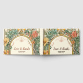  Bloemen Art Nouveau Bruiloft Gastenboek (Volledig)