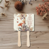  Bloemen Art Nouveau Bruiloft Handwaaier