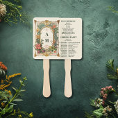  Bloemen Art Nouveau Bruiloft Handwaaier