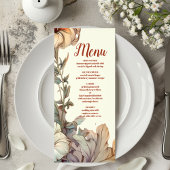  Bloemen Art Nouveau Bruiloft Menu