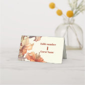  Bloemen Art Nouveau Bruiloft Plaatskaartje (Voorkant)