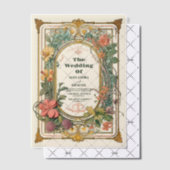  Bloemen Art Nouveau Bruiloft Vellum Uitnodigingen (Offset (Uitnodiging))