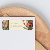  Bloemen Art Nouveau Vrijgezellenfeest Etiket