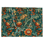 Bloemen, , art nouveau, William Morris stijl, Groot Cadeauzakje (Achterkant)