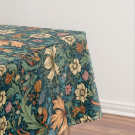 Bloemen, , art nouveau, William Morris stijl, Tafelkleed