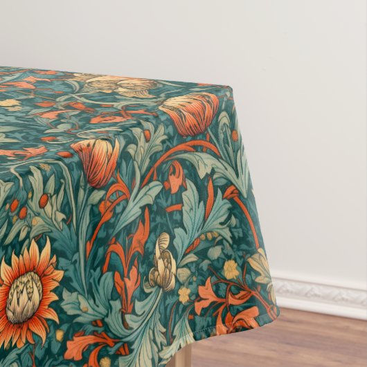 Bloemen, , art nouveau, William Morris stijl, Tafelkleed (Voorbeeld)