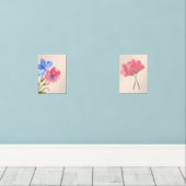 Bloemen Art Wall Art Sets (Houten vloer)
