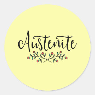 Bloemen Austenite Ronde Sticker