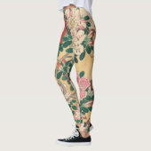 bloemen Azalea Japans schilderen Leggings (Links)