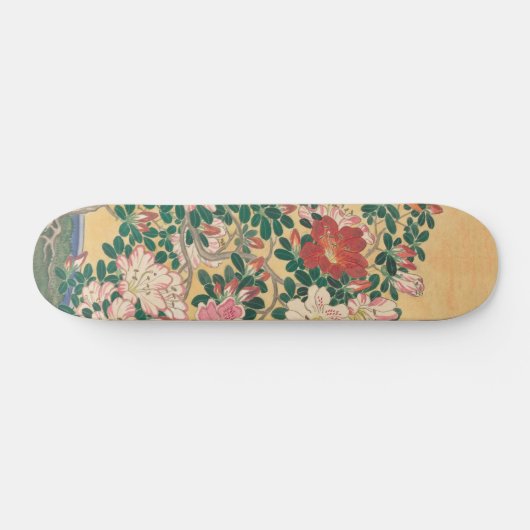  bloemen Azalea Japans schilderen Persoonlijk Skateboard (Horizontaal)