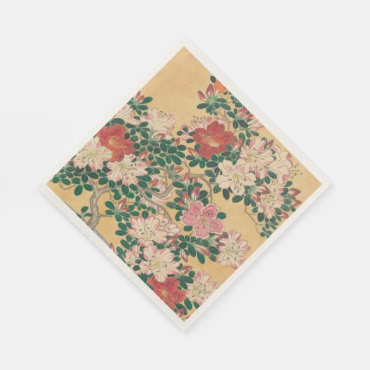 bloemen Azalea Japans schilderen Servet (Hoek)