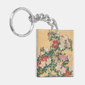 bloemen Azalea Japans schilderen Sleutelhanger (Voorkant Links)
