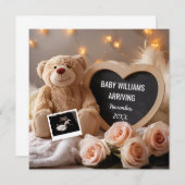 Bloemen Baby Aankondiging voor Social Media (Voorkant / Achterkant)