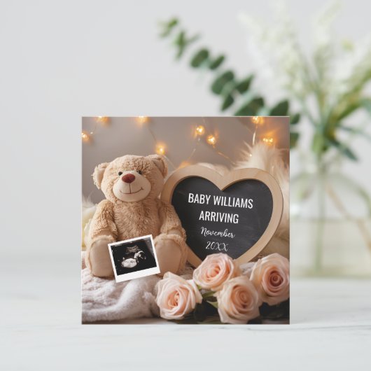 Bloemen Baby Aankondiging voor Social Media (Staand voorkant)