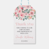 Bloemen baby bloom baby shower dank u Cadeau Label Cadeaulabel (Voorkant)