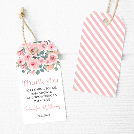 Bloemen baby bloom baby shower dank u Cadeau Label Cadeaulabel