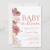 Bloemen Baby Bloom Baby shower Kaart (Voorkant)