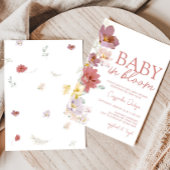Bloemen Baby Bloom Baby shower Kaart