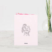 Bloemen Baby Borrel Customizable Uitnodiging (Achterkant)