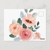 Bloemen baby douche uitnodigingen voor haar boho b (Achterkant)