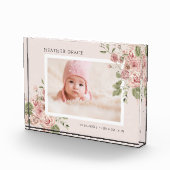 Bloemen Baby Foto Blok (Rechts)
