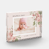 Bloemen Baby Foto Blok (Links)