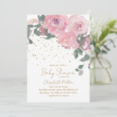 Bloemen Baby in Bloom Baby shower Kaart (Staand voorkant)