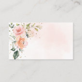 Bloemen Baby in Bloom Baby shower Luier Raffle Informatiekaartje (Achterkant)