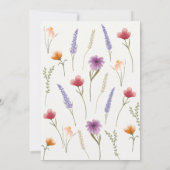 Bloemen Baby in Bloom Baby shower Uitnodiging (Achterkant)