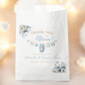 Bloemen Baby in Bloom Blue Baby Boy Shower Bedankzakje