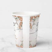 Bloemen Baby in Bloom Shower Papieren Bekers (Rechts)