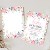Bloemen Baby in Bloom Spring Baby shower Kaart