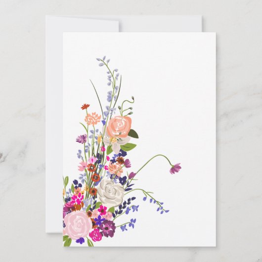 Bloemen Baby Maandelijkse Mijlpaal Hangende Kaart  (Achterkant)