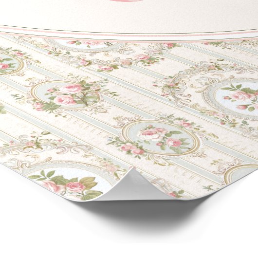  Bloemen Baby Naam Wandkunst Poster (Hoek)