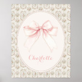  Bloemen Baby Naam Wandkunst Poster (Voorkant)