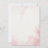 Bloemen Baby shower Blush Roze meisje Baby shower Kaart (Achterkant)