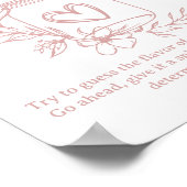  Bloemen Baby shower Guess Baby Food Poster (Hoek)