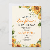 Bloemen Baby shower Invitation, Boho Baby shower Kaart (Voorkant)
