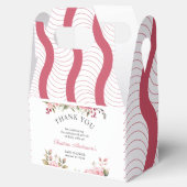 Bloemen Baby shower Roos Kleurrijk Bedankdoosjes (Geopend)