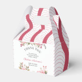 Bloemen Baby shower Roos Kleurrijk Bedankdoosjes (Voorkant Zijde)