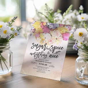 Bloemen Baby Shower Suiker & Kruiden & Alles Is Mo Kaart