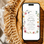 Bloemen Baby shower Tea Party Uitnodiging