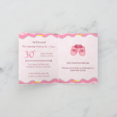 Bloemen Baby Sprinkle Aanpasbare Uitnodiging (Binnen)