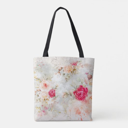  Bloemen Bachelorette Bruidsmeisje Gift Tote Bag (Achterkant)