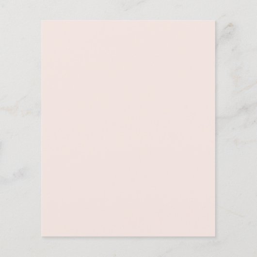 Bloemen Bachelorette Party Budget Uitnodiging (Achterkant)