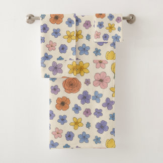 Bloemen Bad Handdoek