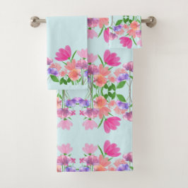 BLOEMEN BAD HANDDOEK